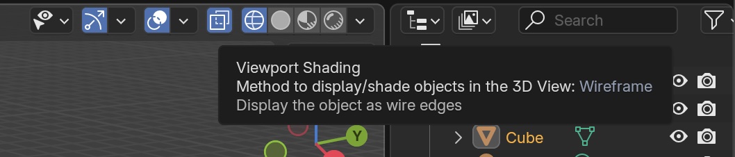 wireframe view