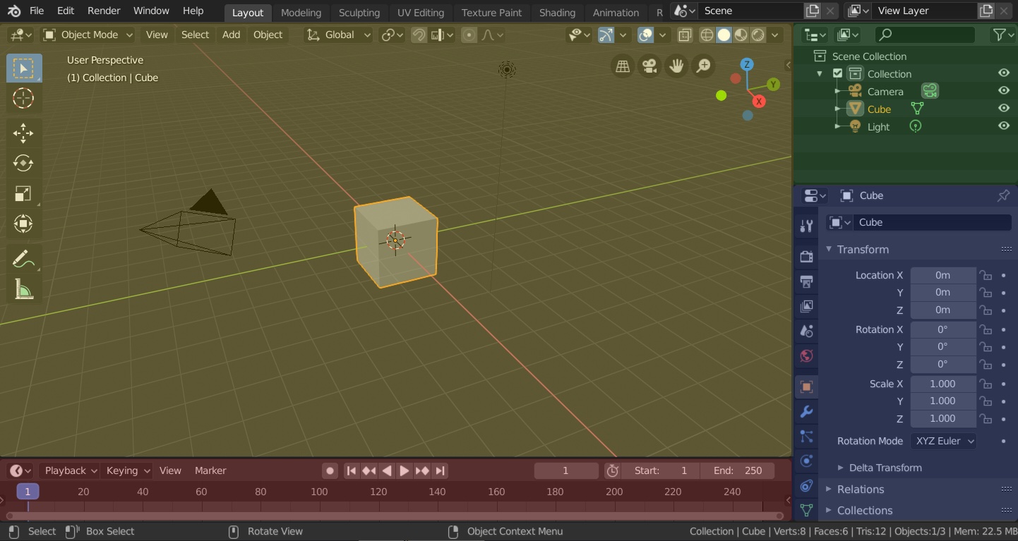 workspace layout